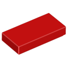 LEGO 3069b Red Tile 1 x 2 with Groove, 30070, 35386, 37293, 54285, 88630 (losse stenen 9-27)*P